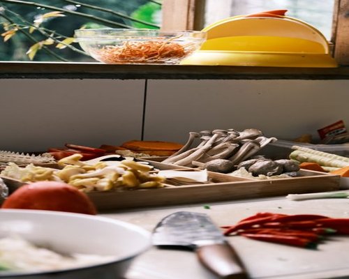 Fresh ingredients on a table
